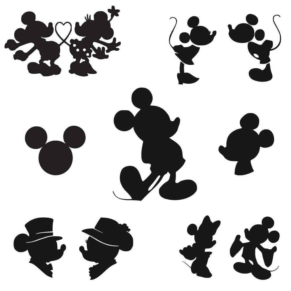 Download Mickey Mouse SVG Disney Svg Silhouette Files Cricut