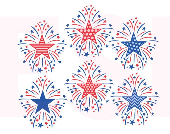 Download Fireworks svg 4th of July svg Memorial Day svg Patriotic