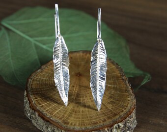 Lemon verbena Herb Earrings in Sterling Silver