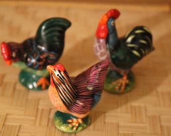 3pc Ceramic Chicken Set
