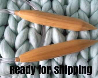 Giant Knitting Needles, Circular Knitting Needles, Wooden Knitting Needles, Big Circular Needles