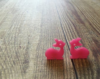 Super Cute Mini Fawn Earrings. Baby Deer Earrings. Bambi Earrings. Animal Earrings. Quirky Earrings. Fun Earrings. Bambi Love. Fawn Love.