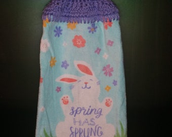 Crochet Top Hanging Towel