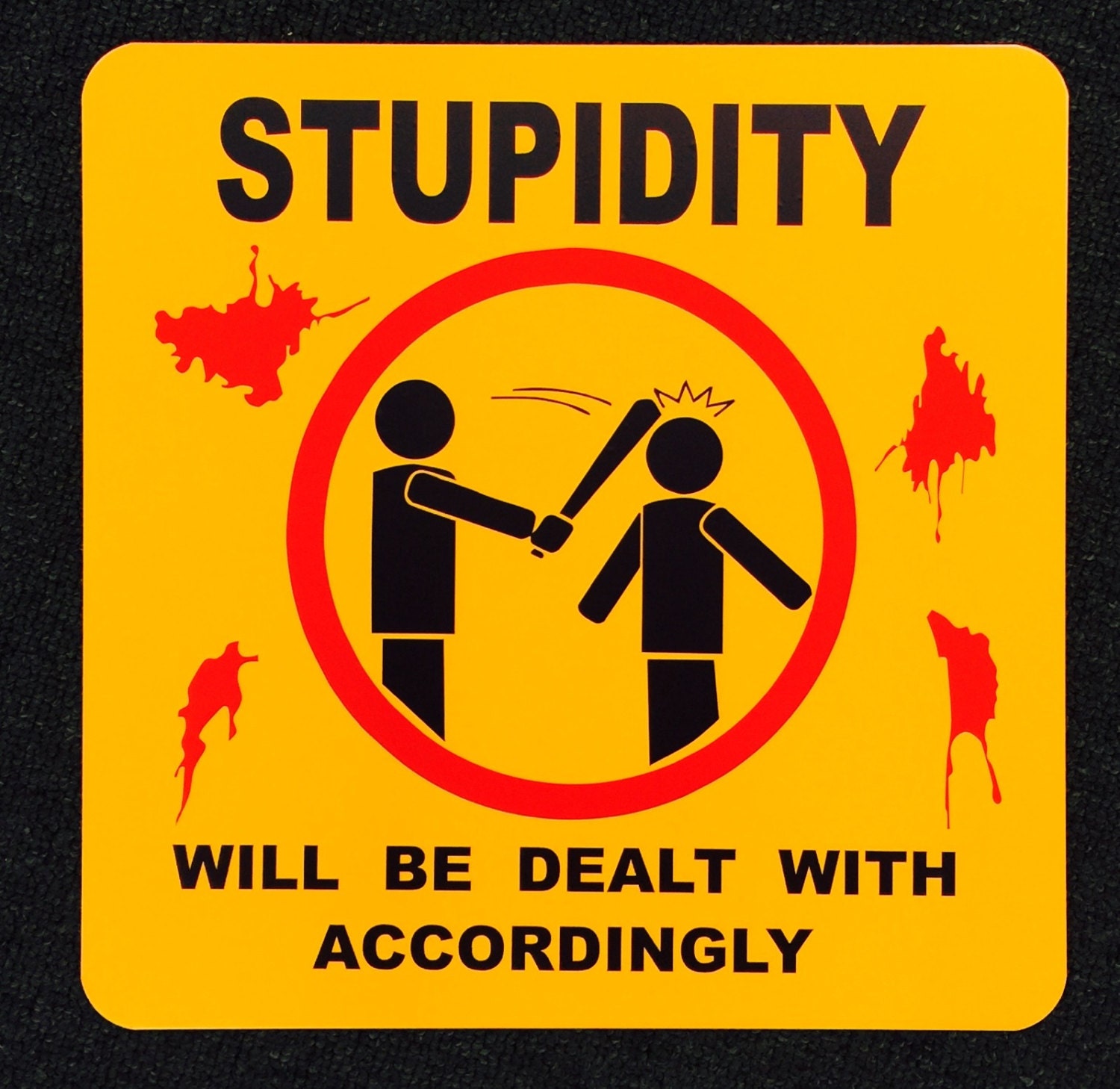 hilarious-stupid-people-metal-sign-awesome-office-store-sign