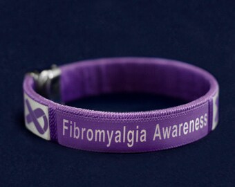Fund raising item / Fibromyalgia awareness / customized bangle bracelet
