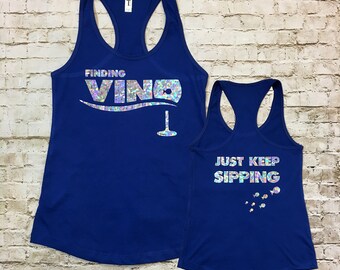 Finding Vino Women's Racerback Tank Top