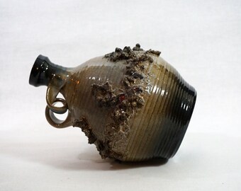 Icelandic Lava Pitcher Vase by GLIT Studio Iceland, Handmade Art Pottery, Kjartansson, Scandinavian Pottery, Fat Lava, Volcanic Volcano Art