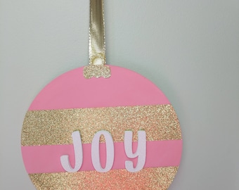 Wall hanging 'Joy' ornament