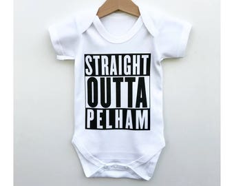 Hip Hop Baby Bodysuit, Straight Outta, Baby Gift, Little Baby Rapper, Baby Vest, Funny Baby Clothes, Hipster Baby, Trendy Baby, Toddler Gift