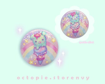 Sparkly Bearcone 1.5" Button / Pin / Badge