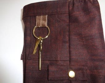 Dark Brown Cargo Pants for 18 inch dolls- clothes -boy doll- clothes for 18 Inch Dolls--Shown on my American Boy Doll