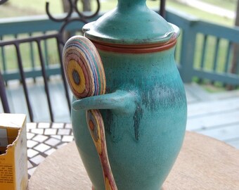 Kitchen Canister in Turquoise - Made to Order