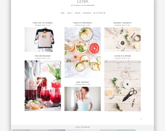 Lena | Responsive Minimalist Premade Blogger Template