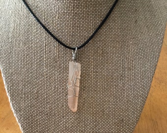 Lithium Quartz Crystal Necklace