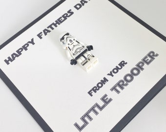 Star Wars Fathers Day Card - Stormtrooper Minifigure