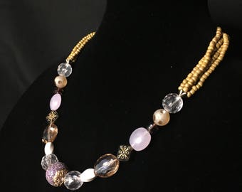 Beaded statement necklace