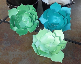 Paper succulents - set of 5