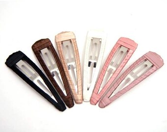 2PCS Big Size Fully Wrapped Up Snap Clips 100mm(3.94'') - Pick Your Color
