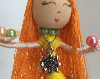 Orange calla lily flower fairy princess