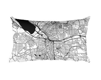 Syracuse Pillow, Syracuse Decor, Syracuse Throw Pillow, Syracuse Gift, Syracuse Map, Syracuse Art, Syracuse NY, Syracuse New York, Cushion