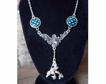 Mermaid and Dolphin necklace