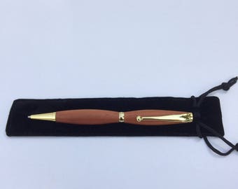 Handcrafted timber writing pen