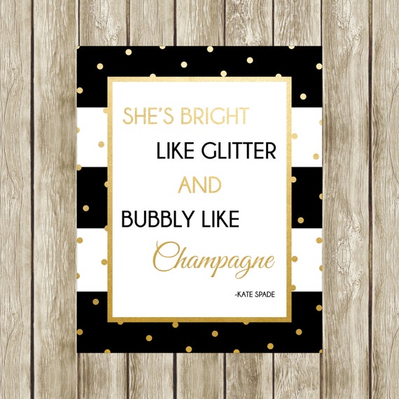 She's Bright Like Glitter Kate Spade Quote Kate Spade