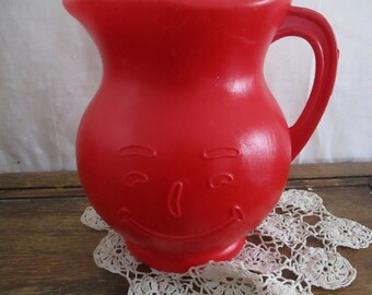 Kool Aid Pitcher Red Koolaid Man Face