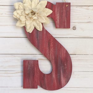Monogram Door Hanger - Door Hanger - Door Decor - Rustic Room Decor - Door Decoration - Monogram Decor - Personalized Gift - Wall Letters