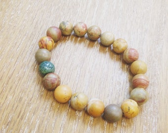 Chinese Jasper Crystal Healing Bracelet