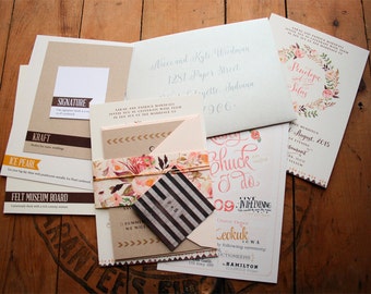 Wedding Sample Kit from Paper Peach