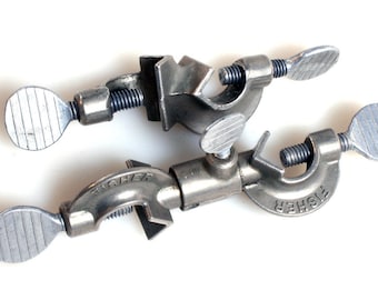 Vintage Clamps//Fisher Castaloy//Single Pole Clamp//Complex Clamp