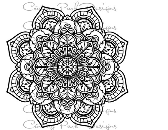 Mandala 001 SVG / JPEG / PNG /pdf / use with Silhouette