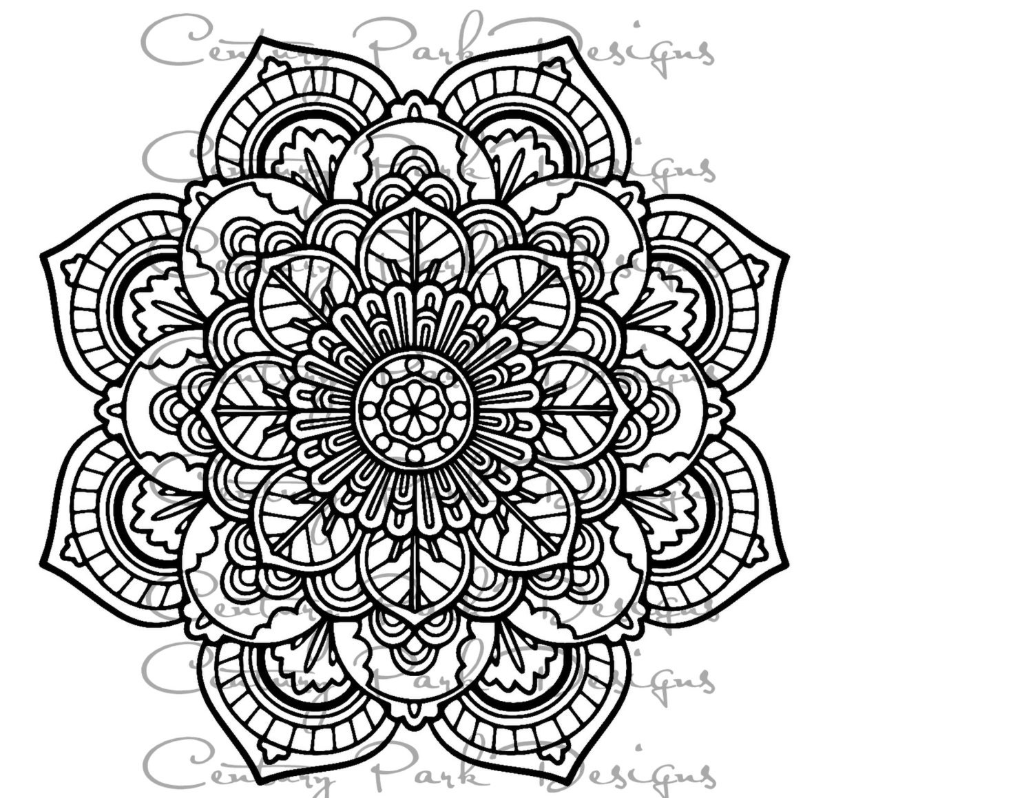 Download Mandala 001 SVG / JPEG / PNG /pdf / use with Silhouette Studio and Cricut Design Space ...