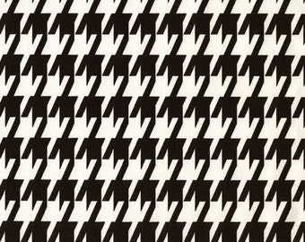 Large Houndstooth Fabric by the yard Premier Prints Black White Fabric Yardage Home Decor Fabric 54" Wide Upholstery Nursery Fabric