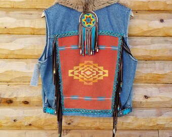 Keep on Truckin' Pendleton Vest Size Men's Medium Women's Large