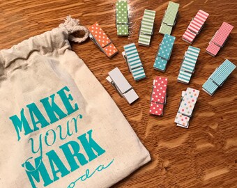 Brights Make Your Mark Clothespins Set