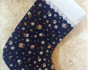 Handmade Christmas Stocking (fully lined)