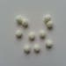 lot de 10 petits pompons de couleur ivoire 8mm