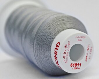 Polyester 40 Machine Embroidery Thread -- 61011 Silver Gray | Steel Gray