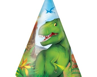Dinosaur Party Birthday Hats/ Dinosaur Party Hats/ Dinosaur Birthday/ Dino Party