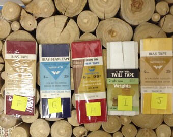 Vintage Notions -- Bias Tape, Edging, Basting