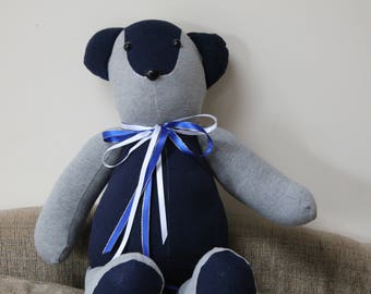 memory teddy bear made from shirt