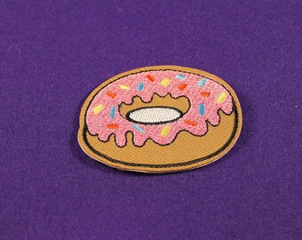 Doughnut patch / Donut patch / iron on patch / sew on patch