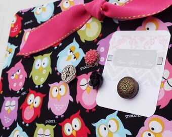 Magnetic Board Fabric Covered Magnet Board (12" x 8") Adorable owls, Memo board, Teens & Tweens, Kids, Girls, Organization, Bulletin Board