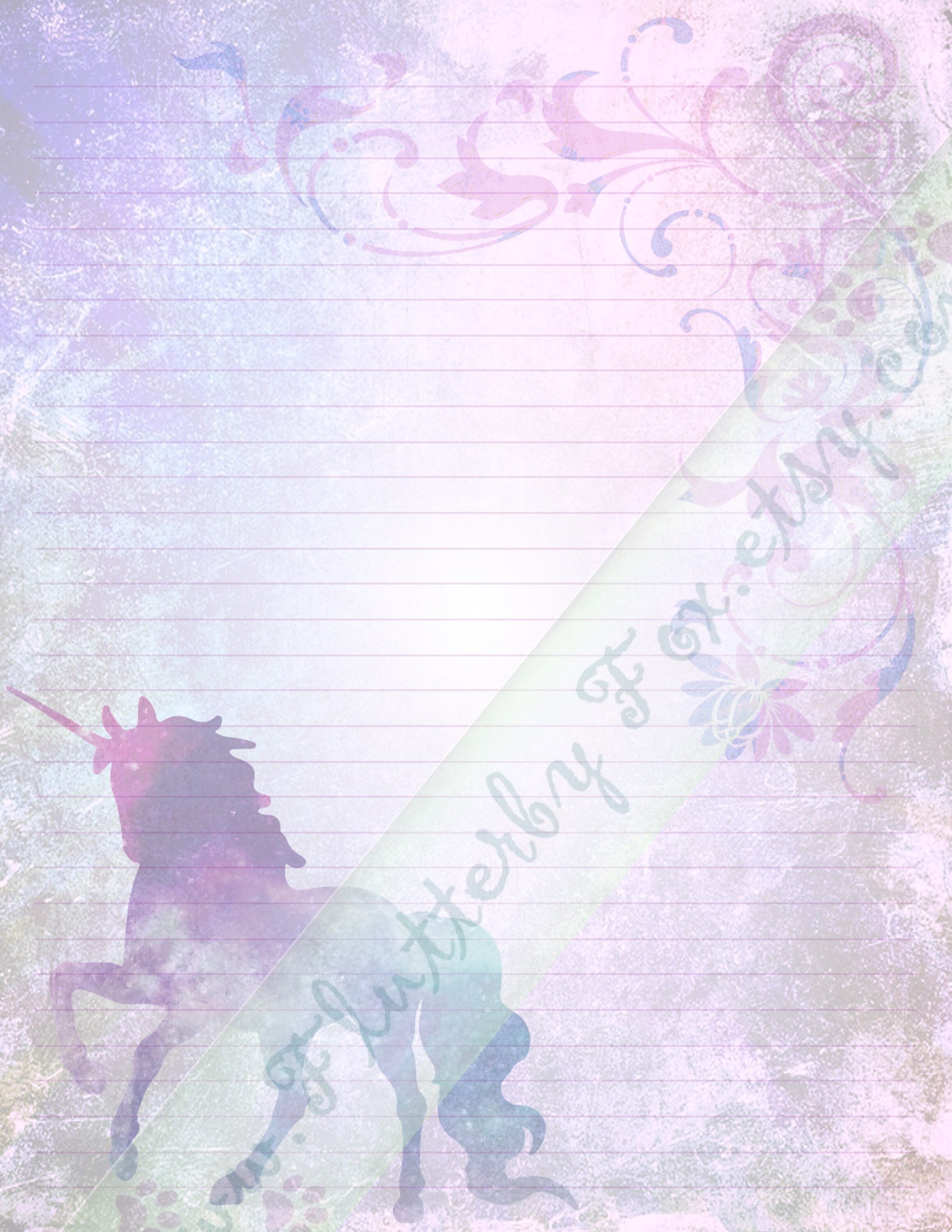 unicorn writing paper unicorns writing papers a5 10s postcard