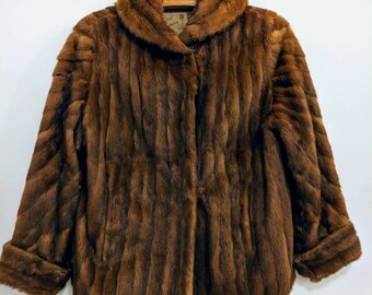 Vintage Brown Fur Coat