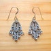 Sterling 925 Silver Earrings Vintage Style Hamsa Hand Protection