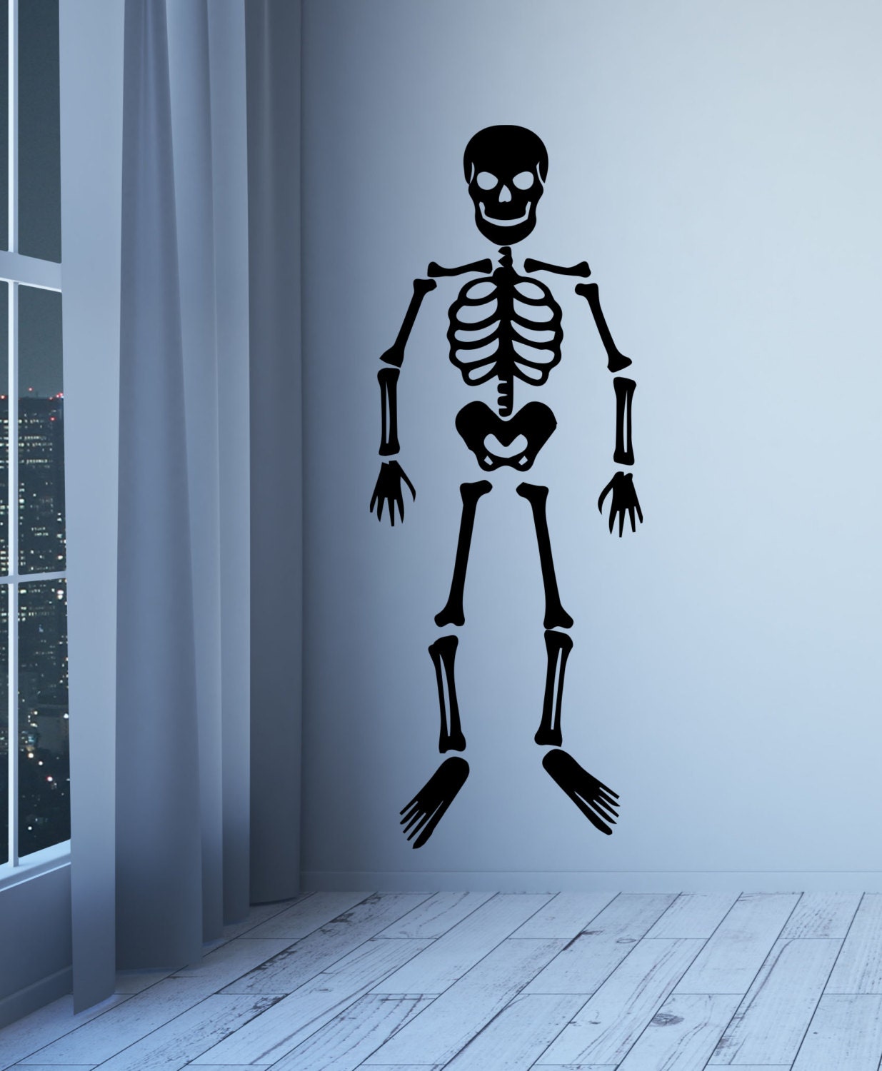 Skeleton Wall Decal Halloween Wall Decal Skeleton Bones
