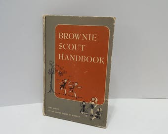 1951 Vintage Brownie Scout Handbook Hardcover Book